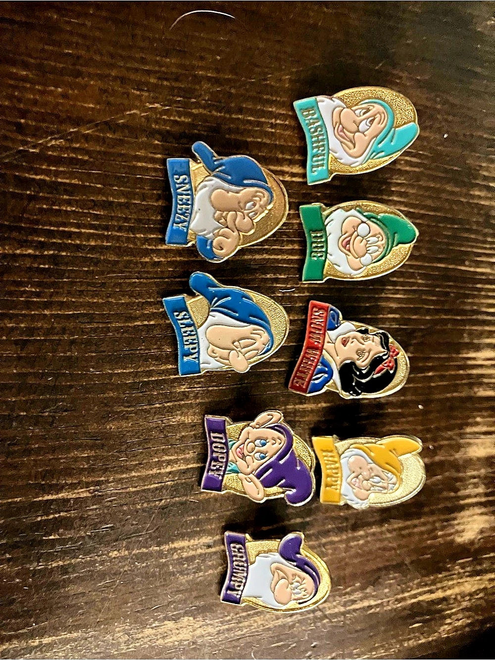 Snow White & The Seven Dwarfs pin collection